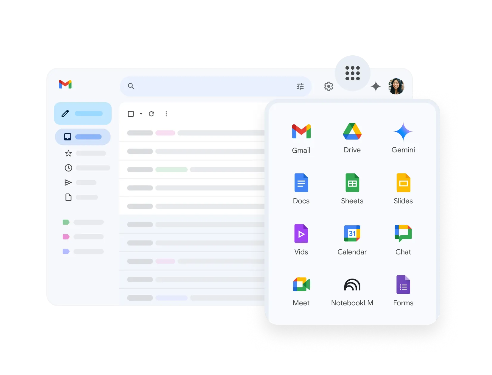 Gmail biznes e-poçt interfeysi