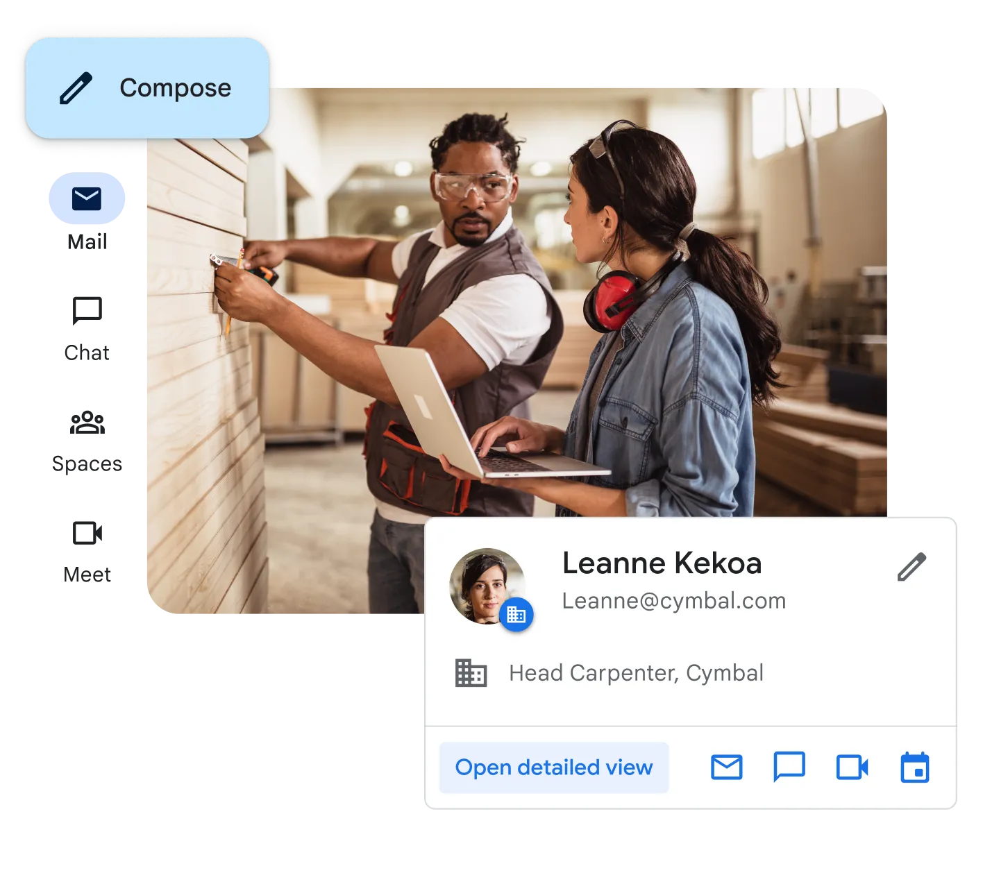 Gmail Google Workspace inteqrasiyası