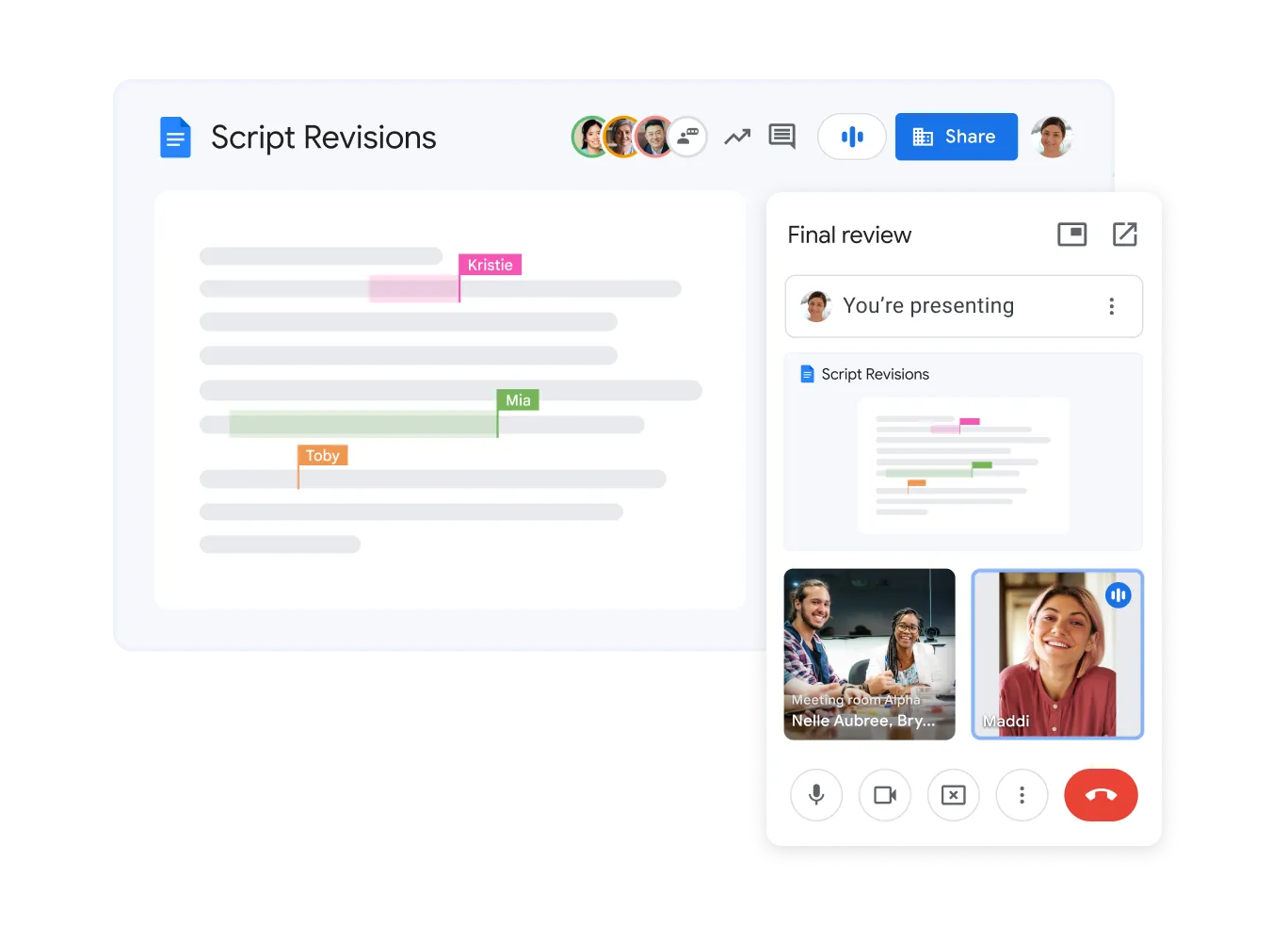 Запись в Google Meet