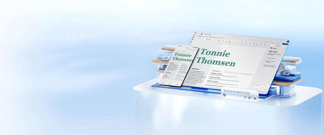 Microsoft Word document editor interface